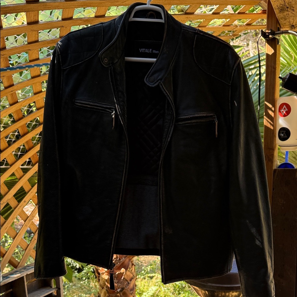 Men’s Vitale Black Leather Jacket
